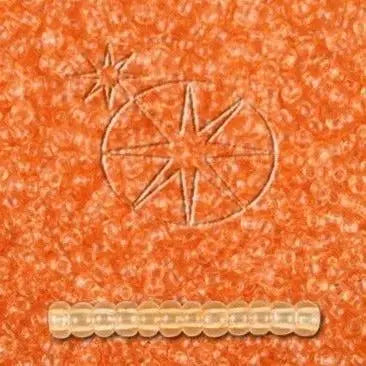 Orange glasperler, preciosa, orange 2 dyed crystal, storkøb 