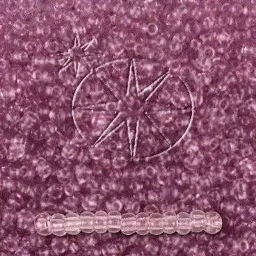 Lilla glasperler, preciosa, violet 2 dyed crystal, storkøb 