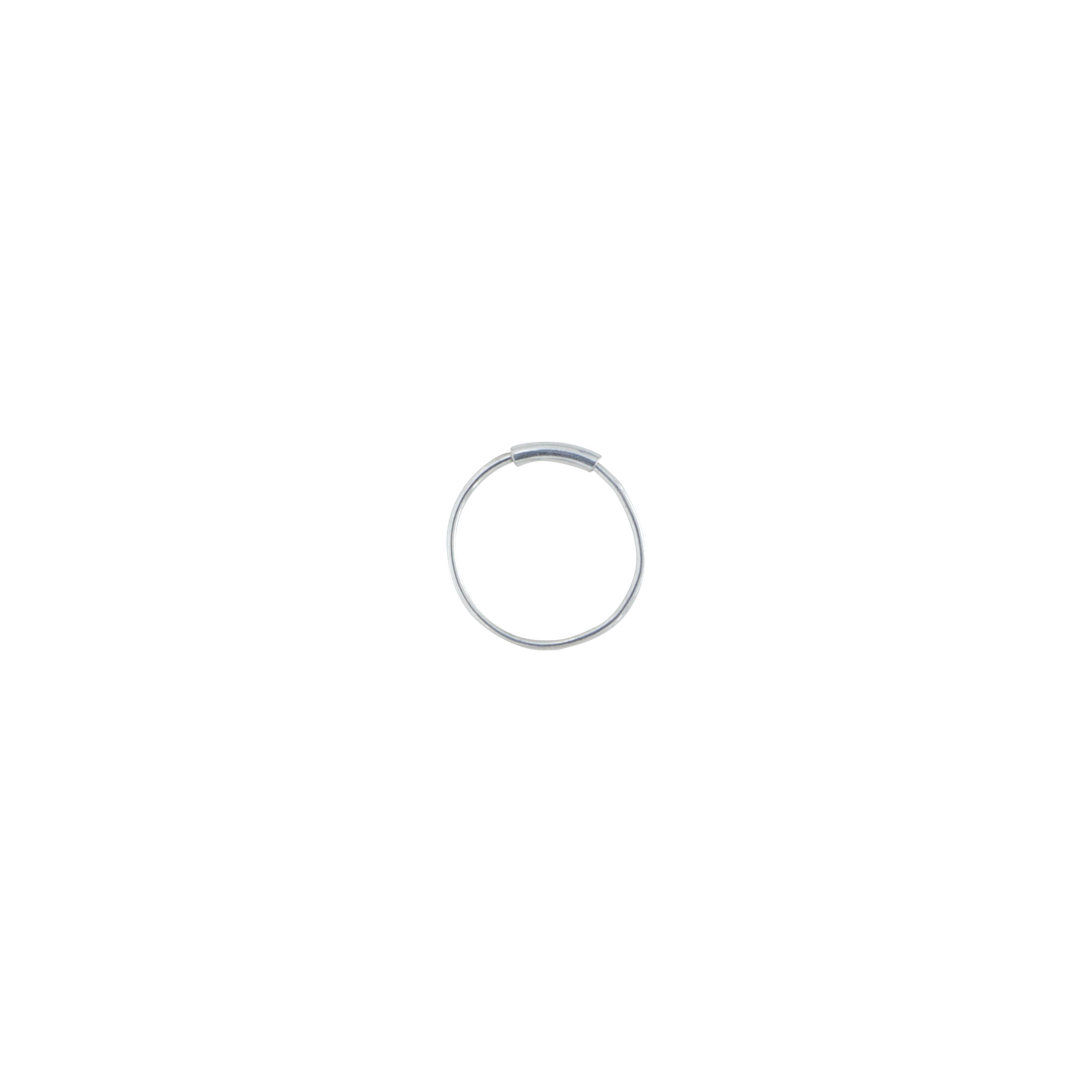 Næsering, rørlukning, sterlingsølv, 12 x 0,6 mm blt
