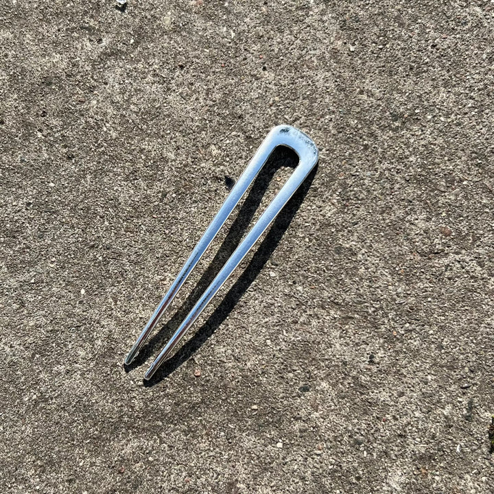 Hårnål, fransk, forgyldt og forsølvet metal, 20x98 mm Express