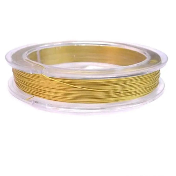 Tigerwire, japansk lys guld, stål, 0,32 mm Tax