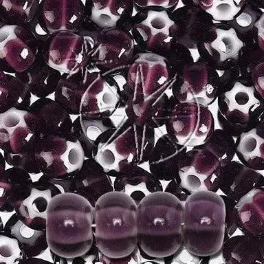 Lilla glasperler, preciosa, violet cornelian star, storkøb 