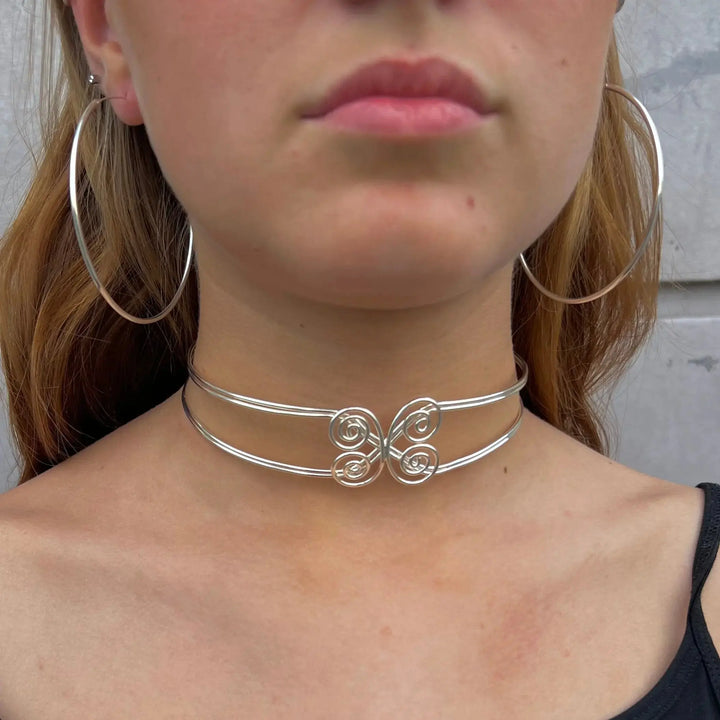 Øreringe, hoops, 70 mm, sterlingsølv 