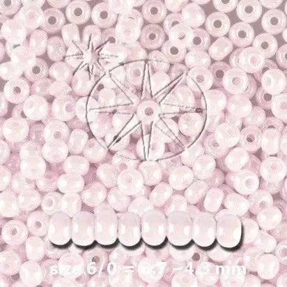 Lyserøde glasperler, preciosa, sfinx pastel pink, storkøb 