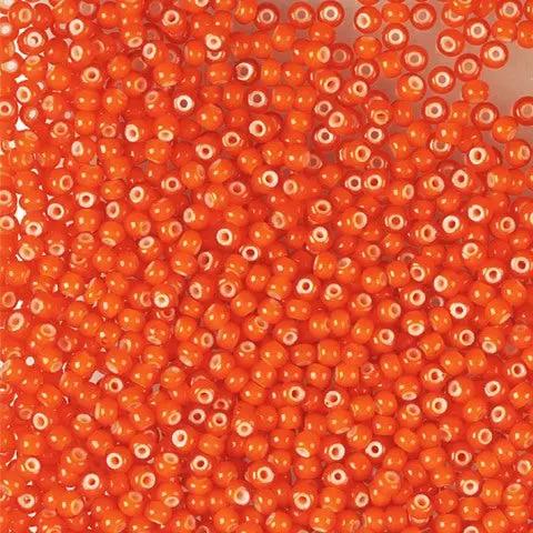 Orange glasperler, preciosa, orange cornelian star 9/0, 4-20g Preciosa