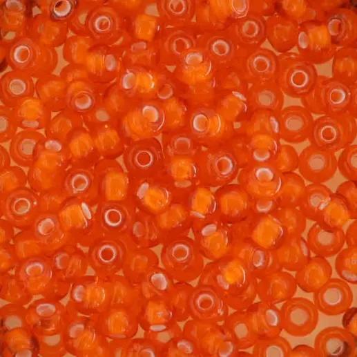 Orange glasperler, preciosa,  whitelined hyacint Preciosa