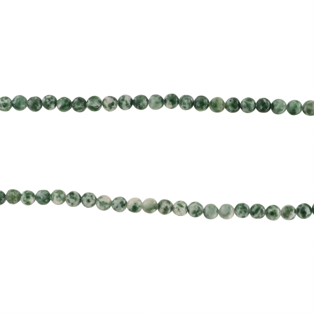 Smykkestensperler, string, agat, rund - 38cm, ca. 85 stk JCentre