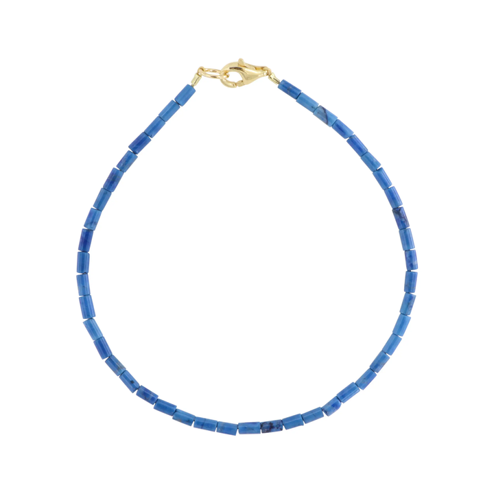 Armbånd, smykkesten rør, forgyldt sterlingsølv og sterlingsølv Beadhouse of Copenhagen