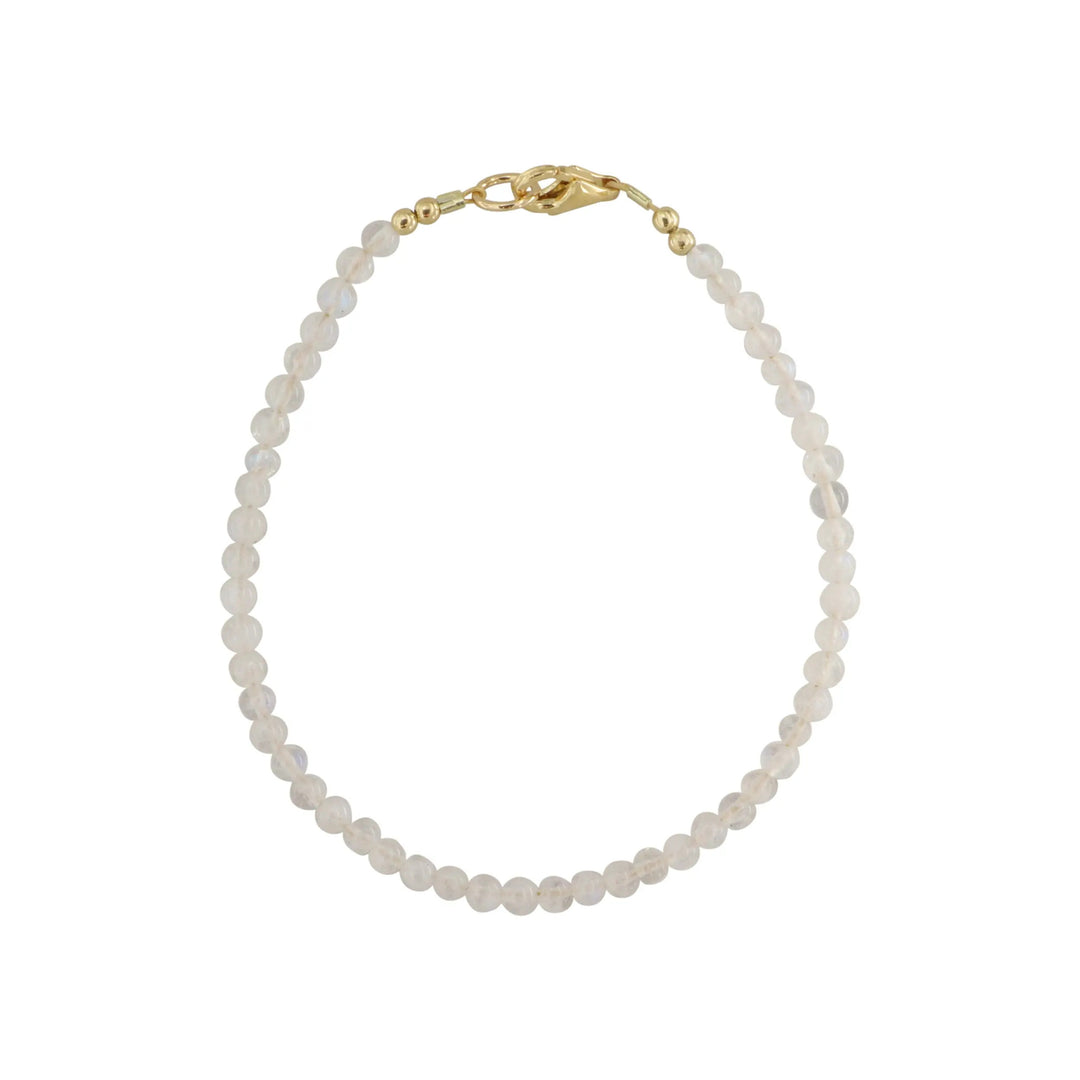 Armbånd med halvædelsten, forgyldt sterlingsølv og sølv Beadhouse of Copenhagen