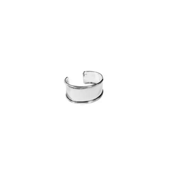 Armbånd, chunky armring, forgyldt og forsølvet messing, 17cm, justerbar Greece