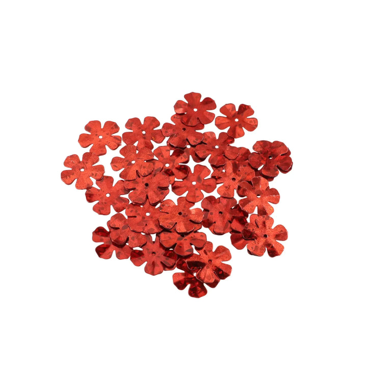 Palietter, blomst, 14-20mm, 10-40g, med regnbueskær, flere varianter 