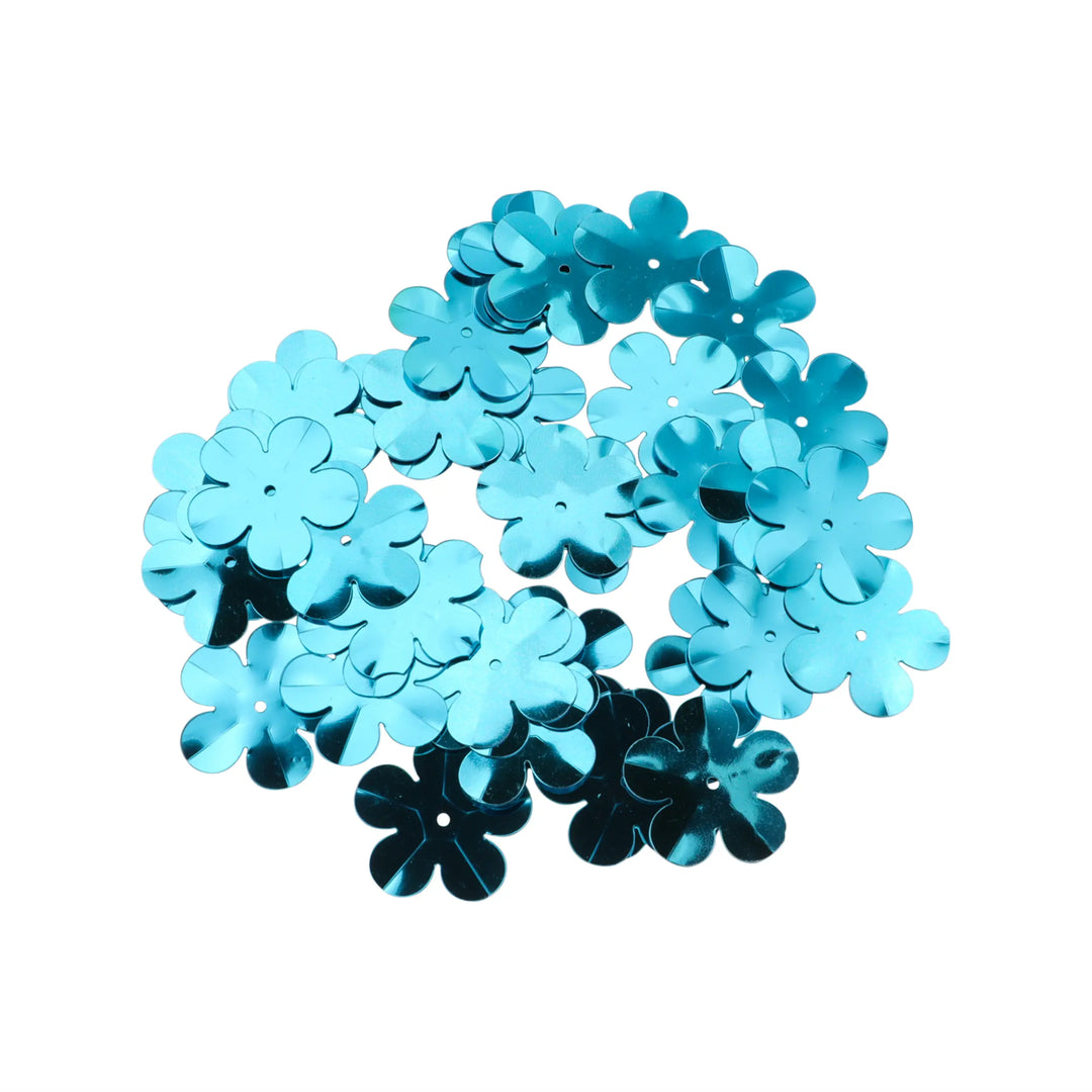 Palietter, blomst, 13-24mm, 10-40g, uden regnbueskær, flere varianter Beadhouse of Copenhagen