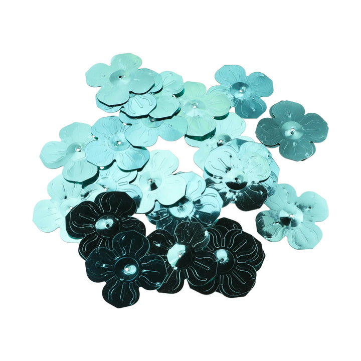 Palietter, blomst, 13-24mm, 10-40g, uden regnbueskær, flere varianter Beadhouse of Copenhagen