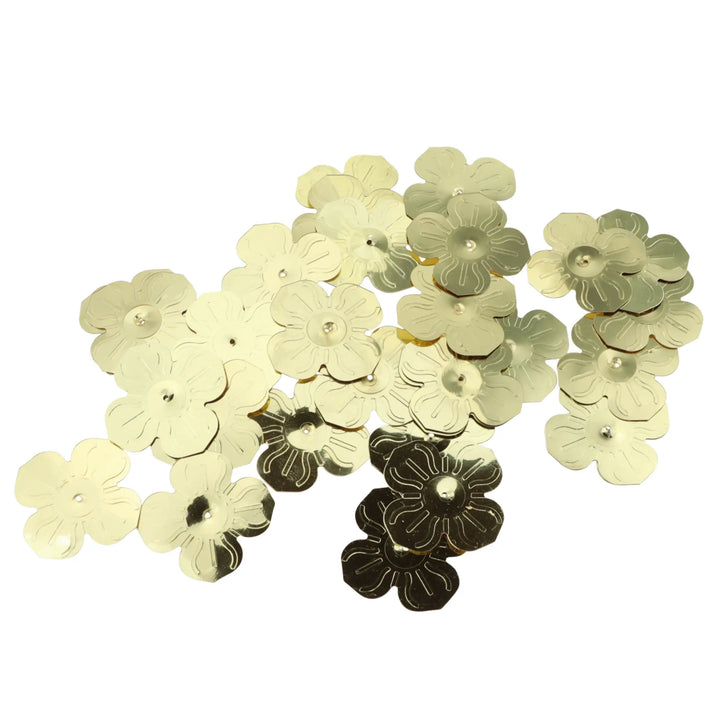 Palietter, blomst, 13-24mm, 10-40g, uden regnbueskær, flere varianter Beadhouse of Copenhagen
