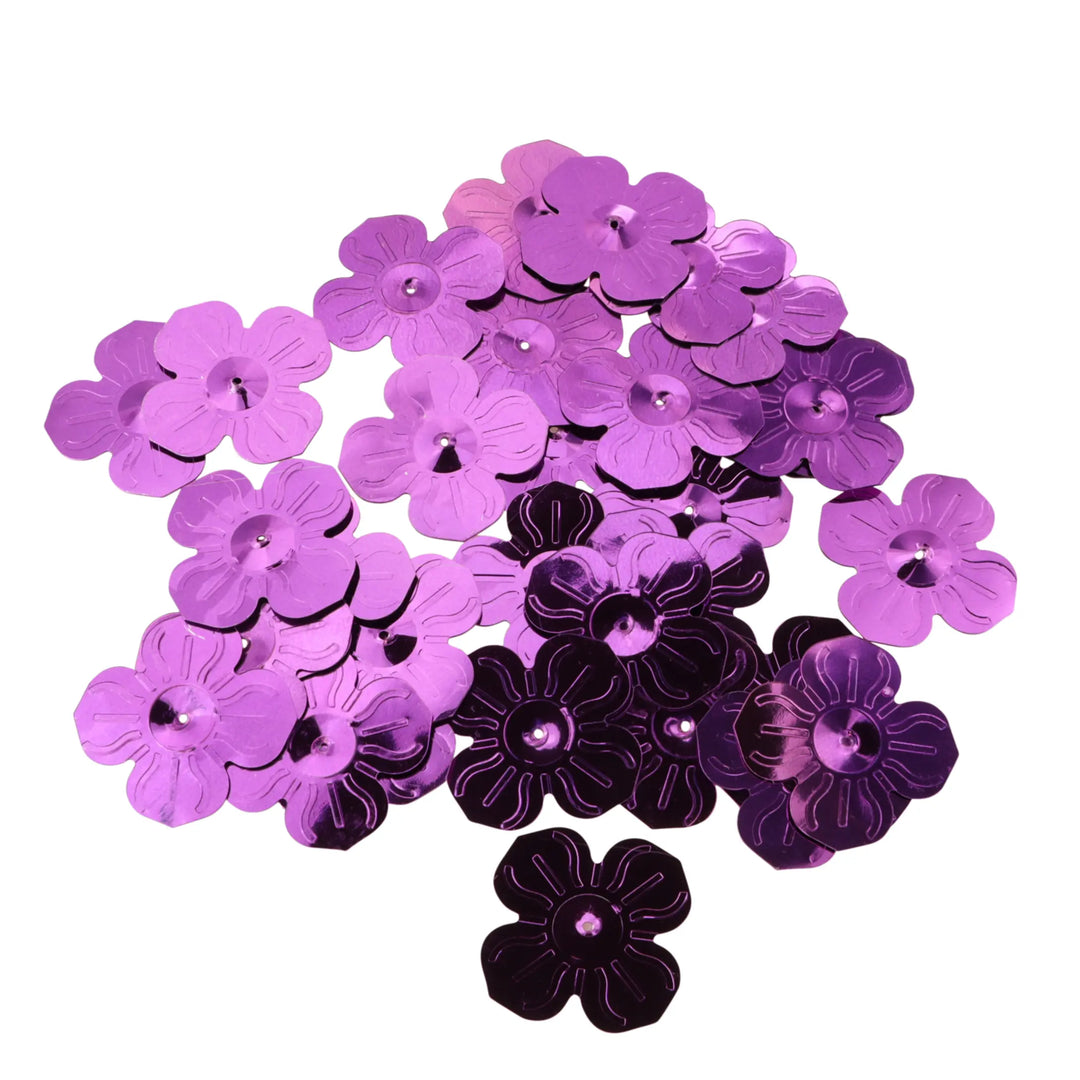 Palietter, blomst, 13-24mm, 10-40g, uden regnbueskær, flere varianter Beadhouse of Copenhagen