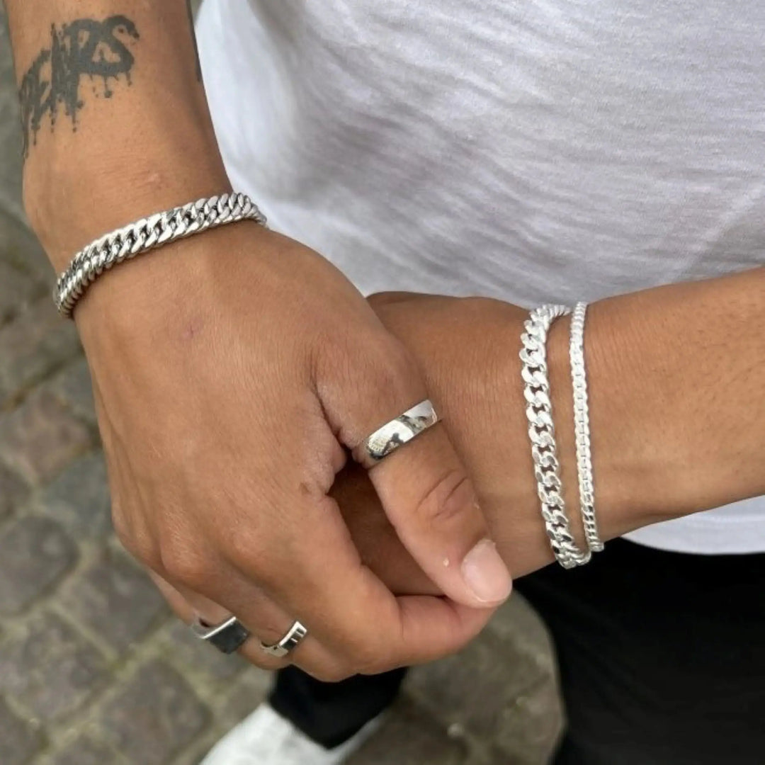 Fingerring, simpel, sterlingsølv 