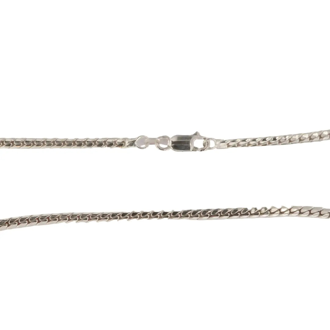 Halskæde, sildeben kæde, sterlingsølv, 40-50 cm/3,8 mm 