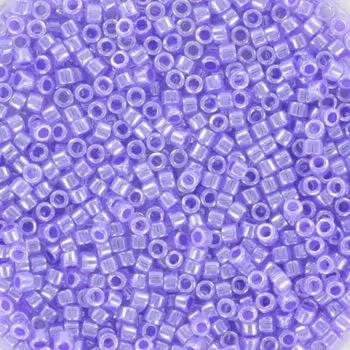 Lilla glasperler, miyuki delica beads, ceylon purple Krea