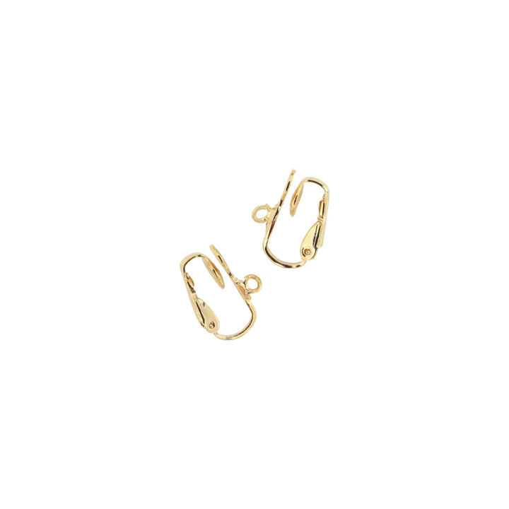 Clipsøreringe til montering, forgyldt messing, 16 x 10 mm, storkøb BOC
