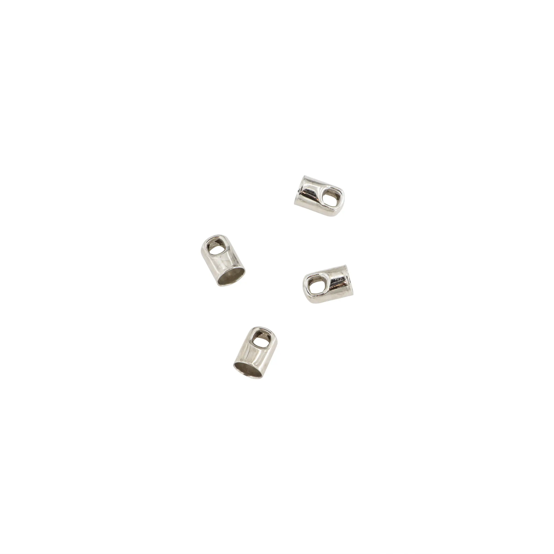 Endedup i forsølvet messing 5x8 mm. storkøb BOC