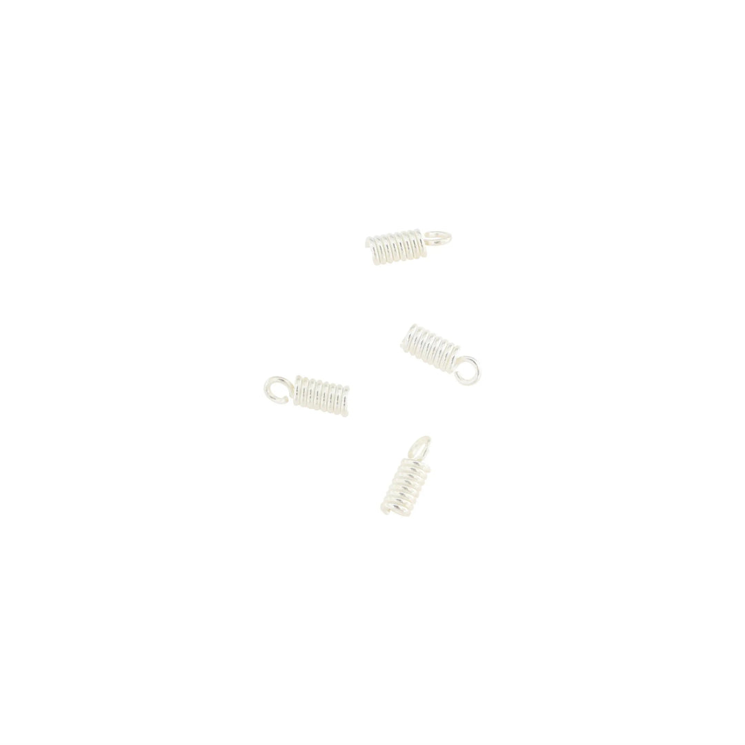 Endedup i forsølvet messing 10x4 mm, storkøb BOC
