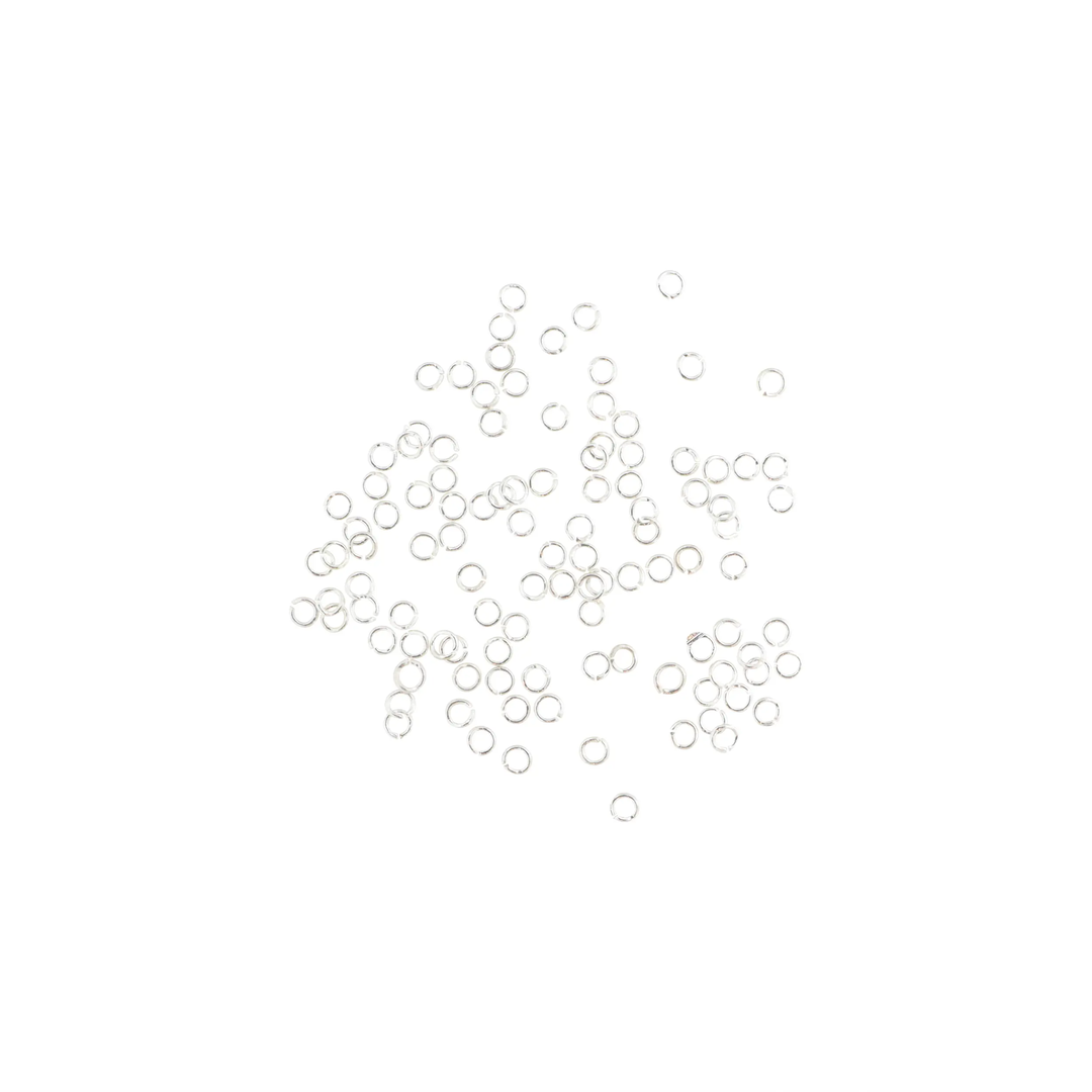 Øskner, åbne, forsølvet messing, 3,1x0,6 mm. storkøb BOC