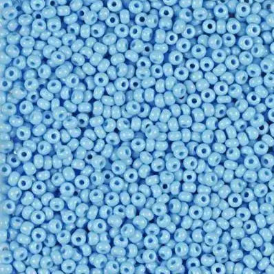 Blå glasperler, preciosa, natural opaque turquoise, storkøb 