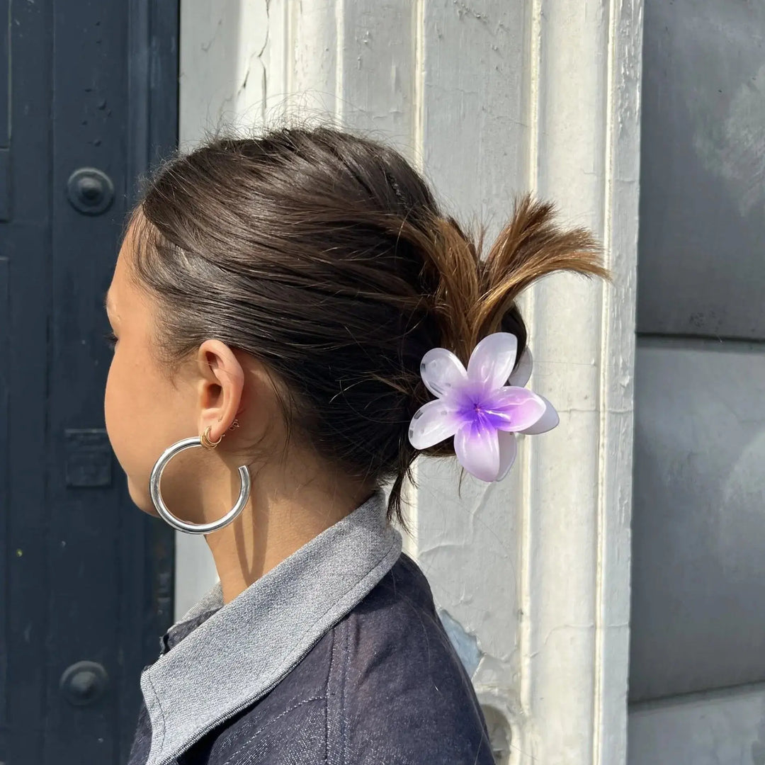 Hårklemme, blomst, flere farver 