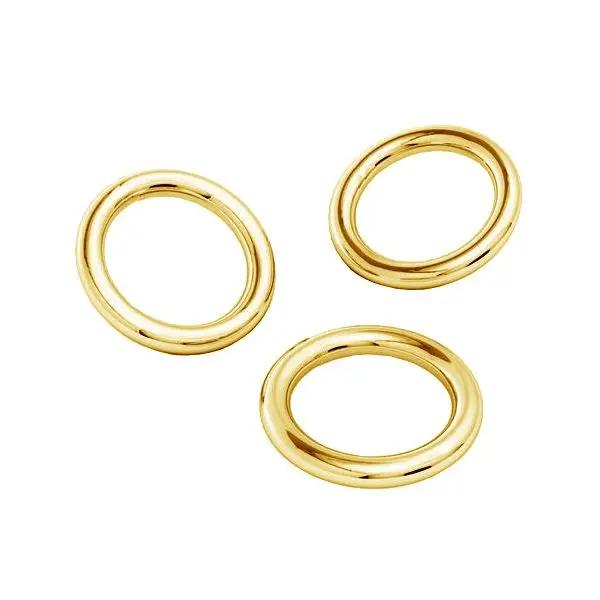 Øskner, loddet, sterlingsølv forgyldt 4,6 x 0,8 mm Silveks