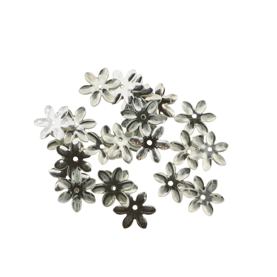 Palietter, blomst, 13-24mm, 10-40g, uden regnbueskær, flere varianter Beadhouse of Copenhagen
