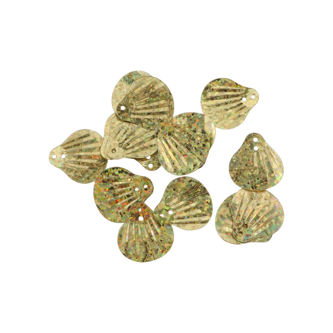 Palietter, musling, 20x18 mm, 5g, flere varianter Beadhouse of Copenhagen