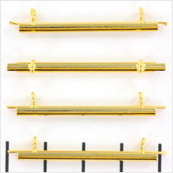 Miyuki slide end tubes for delica's - forgyldt 35 mm Krea