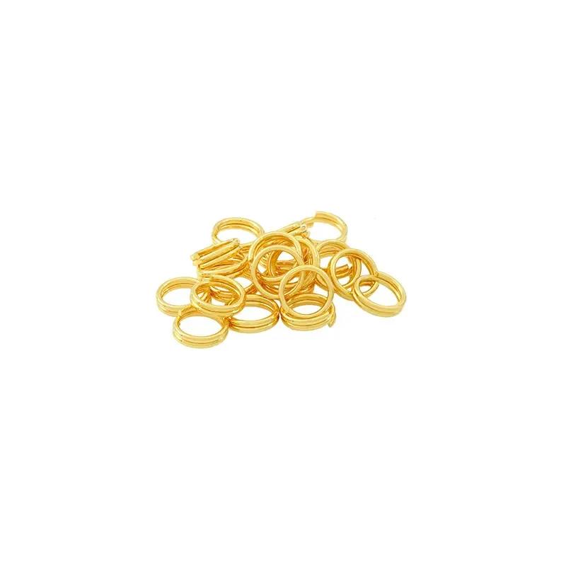 Øsken spaltring, forgyldt messing, 5x0,7 mm, 10 stk Greece