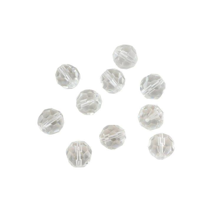 Krystalperler, preciosa beads, rund facetteret, glas, 11 mm - flere farver Preciosa