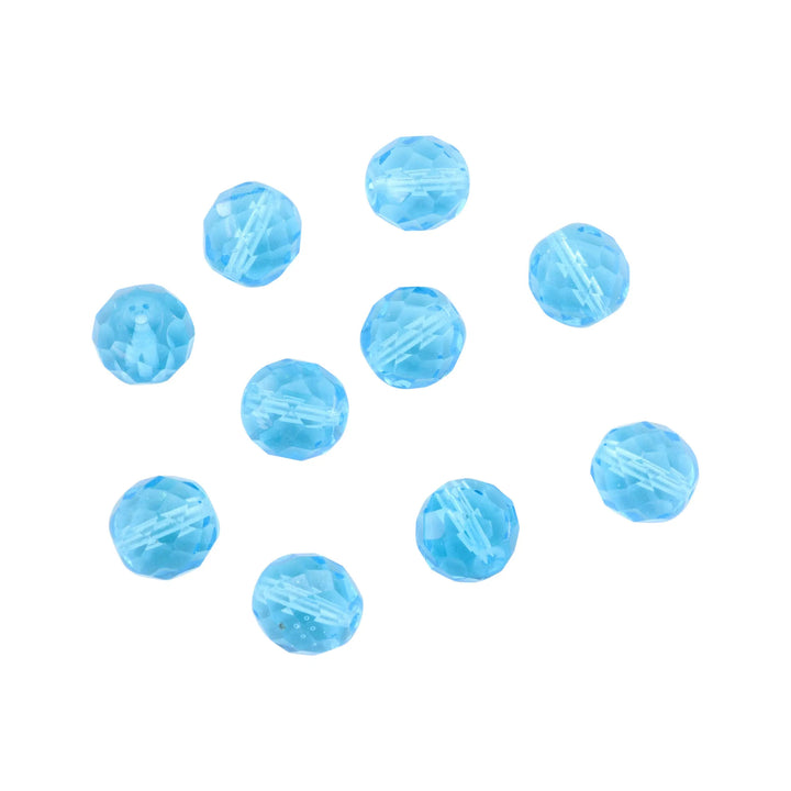 Krystalperler, preciosa beads, rund facetteret, glas, 12 mm - flere farver Preciosa
