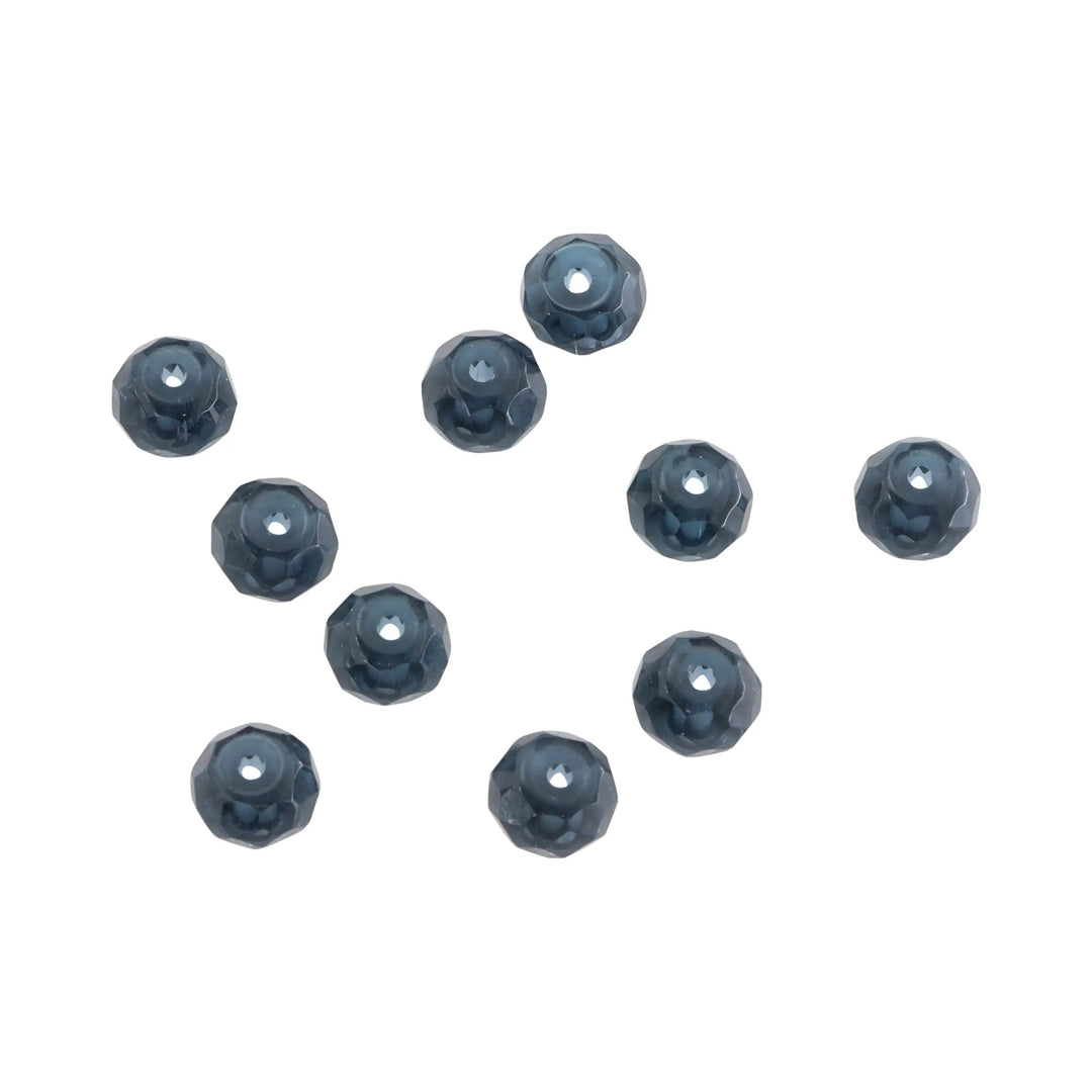 Krystalperler, preciosa beads, rondel facetteret, montana, glas, 6 x 8 mm Preciosa