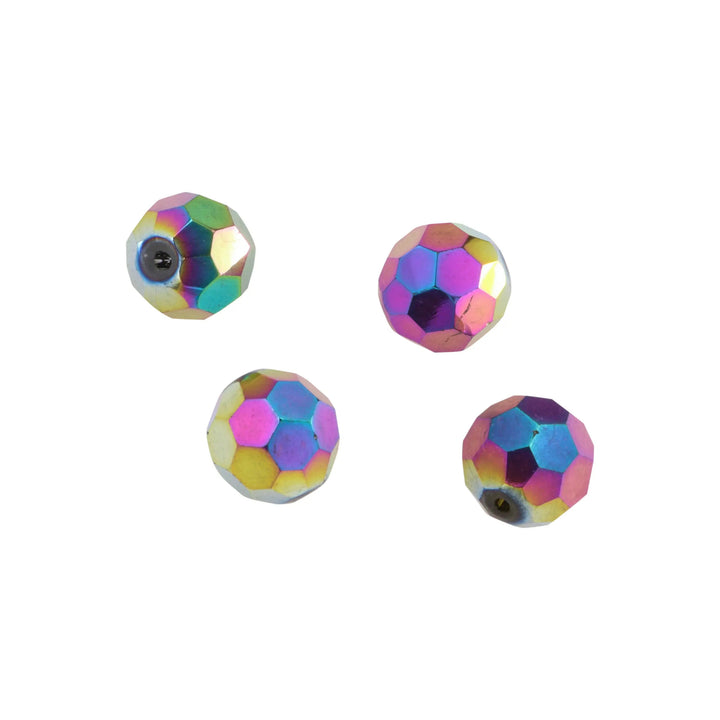 Krystalperler, preciosa beads, rund facetteret, glas, 16mm - flere farver Preciosa