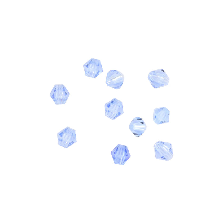 Krystalperler, preciosa beads, trapez, glas, 4 mm - flere farver Preciosa