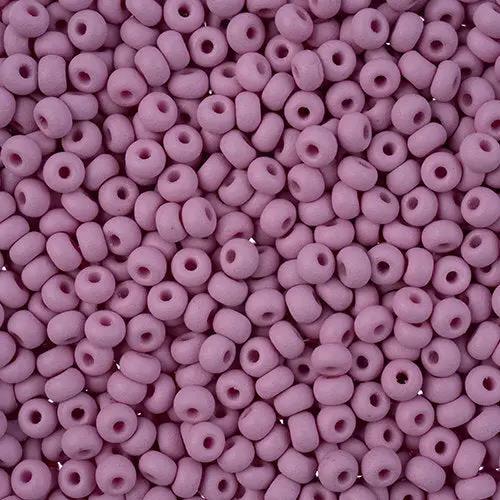 Lilla glasperler, preciosa, permalux mat violet, storkøb Preciosa