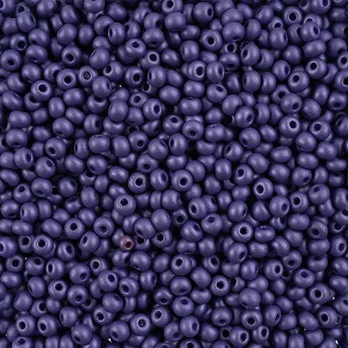 Lilla glasperler, preciosa, permalux dark violet, storkøb Preciosa