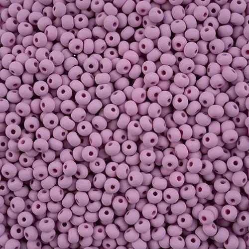 Lilla glasperler, preciosa, permalux mat violet, storkøb Preciosa