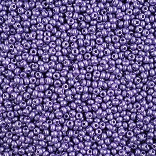 Lilla glasperler, preciosa, permalux dark violet, storkøb Preciosa