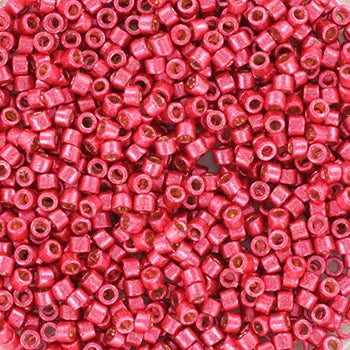 Pink glasperler, miyuki delica's 11/0 duracoat galvanized light cranberry 1841 Krea