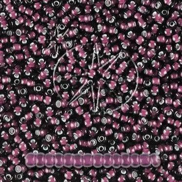 Lilla glasperler, preciosa, whitelined dark amethyst Preciosa