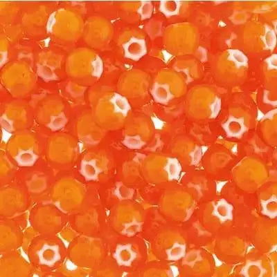 Orange glasperler, preciosa, orange cornelian star, storkøb 