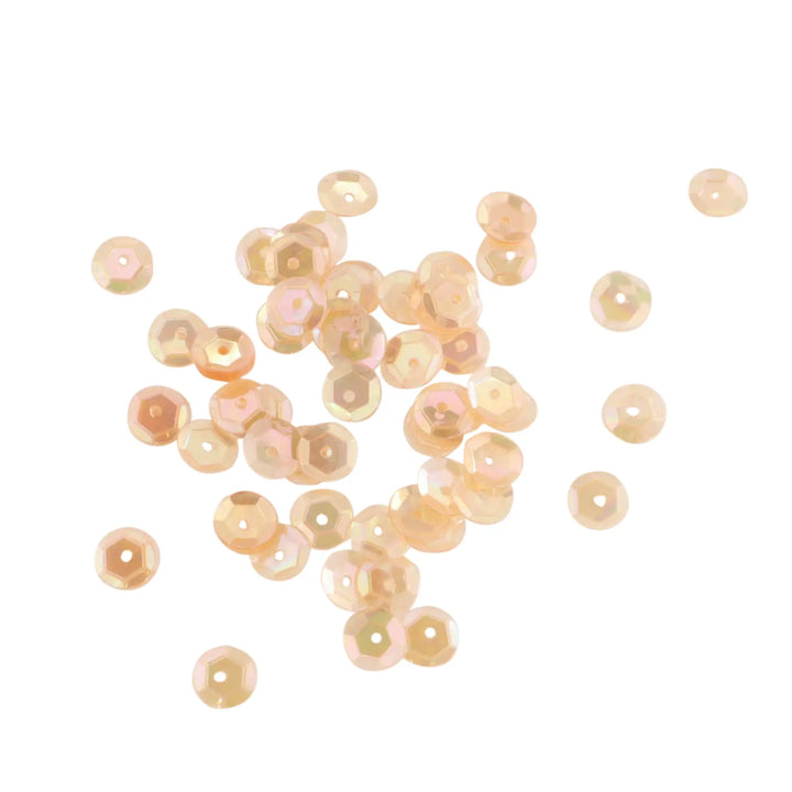Palietter, runde, 4-12mm, med regnbueskær, 10-40g, flere varianter Beadhouse of Copenhagen