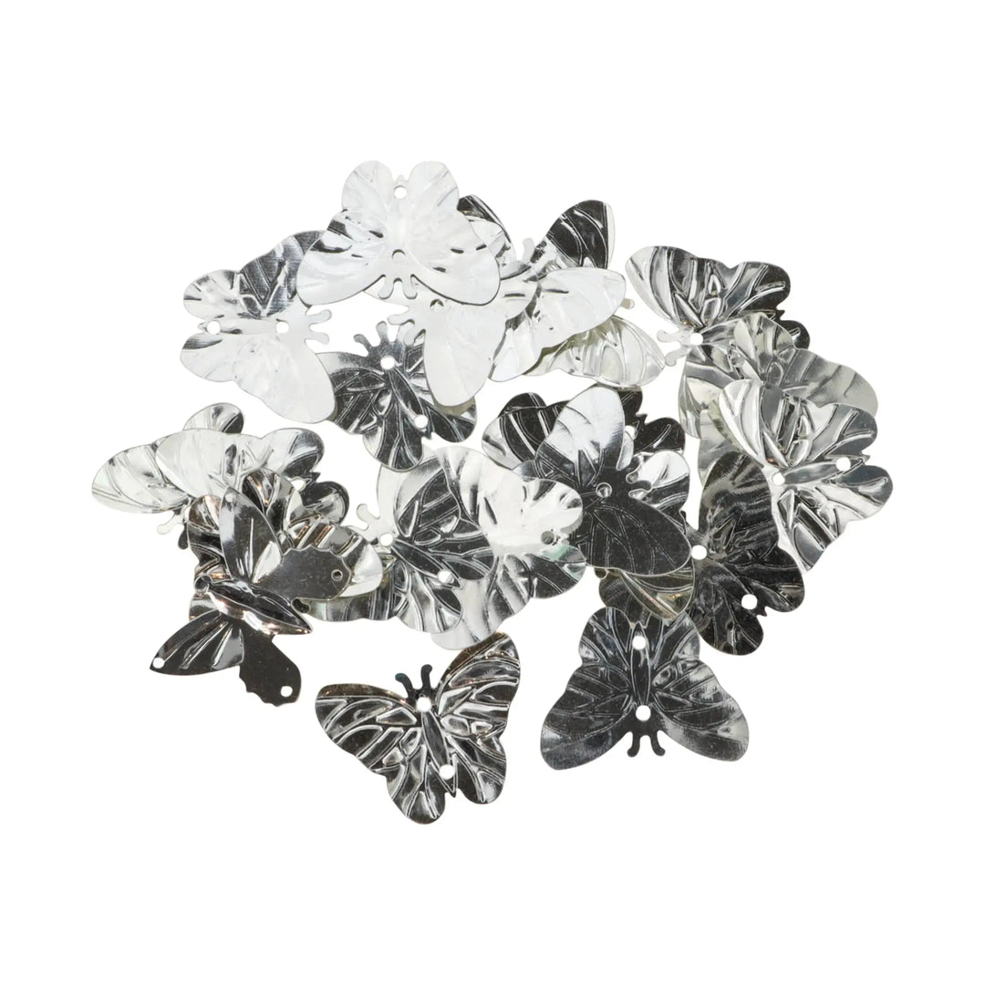 Palietter, sommerfugle, 23x17 mm, 10g, flere varianter 