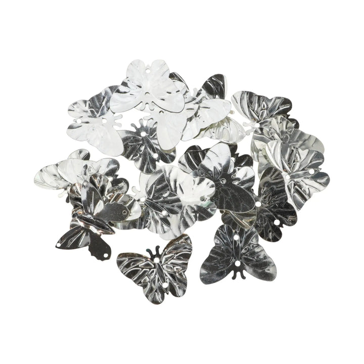 Palietter, sommerfugle, 23x17 mm, 10g, flere varianter 
