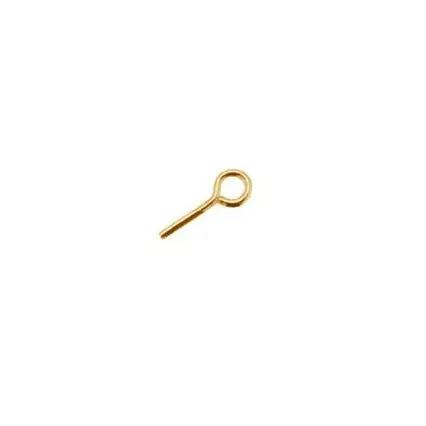 Stiftøsken, til anborede perler forgyldt sterlingsølv 0,8x8mm Silveks