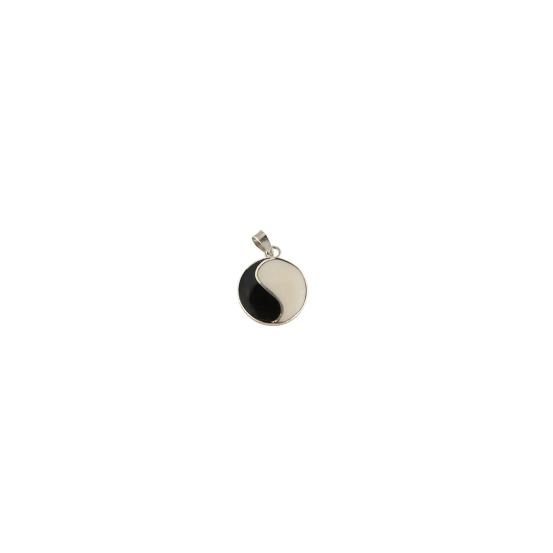 Vedhæng, rund med sten, sterlingsølv, 15mm, flere varianter Beadhouse of Copenhagen